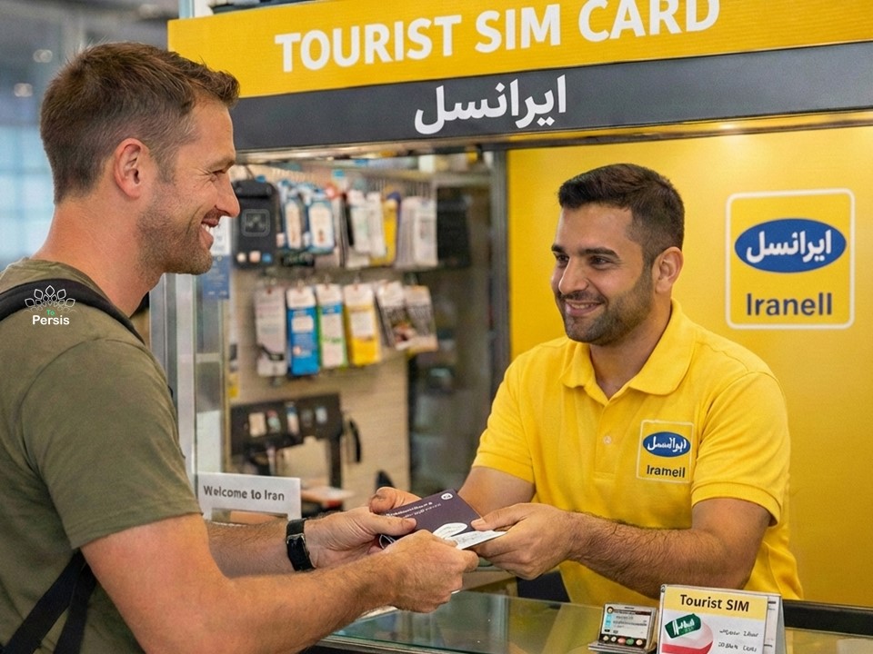 Local mobile SIM card shop in Iran